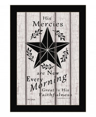 His Mercies Are New Every Morning 1 Black Framed Print Wall Art