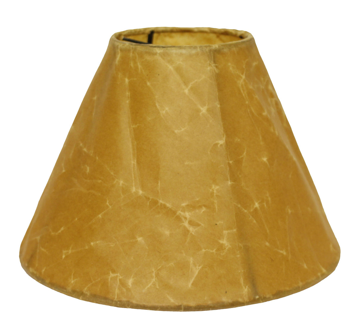 18" Brown Slanted Empire Crinkle Oil Paper Lampshade