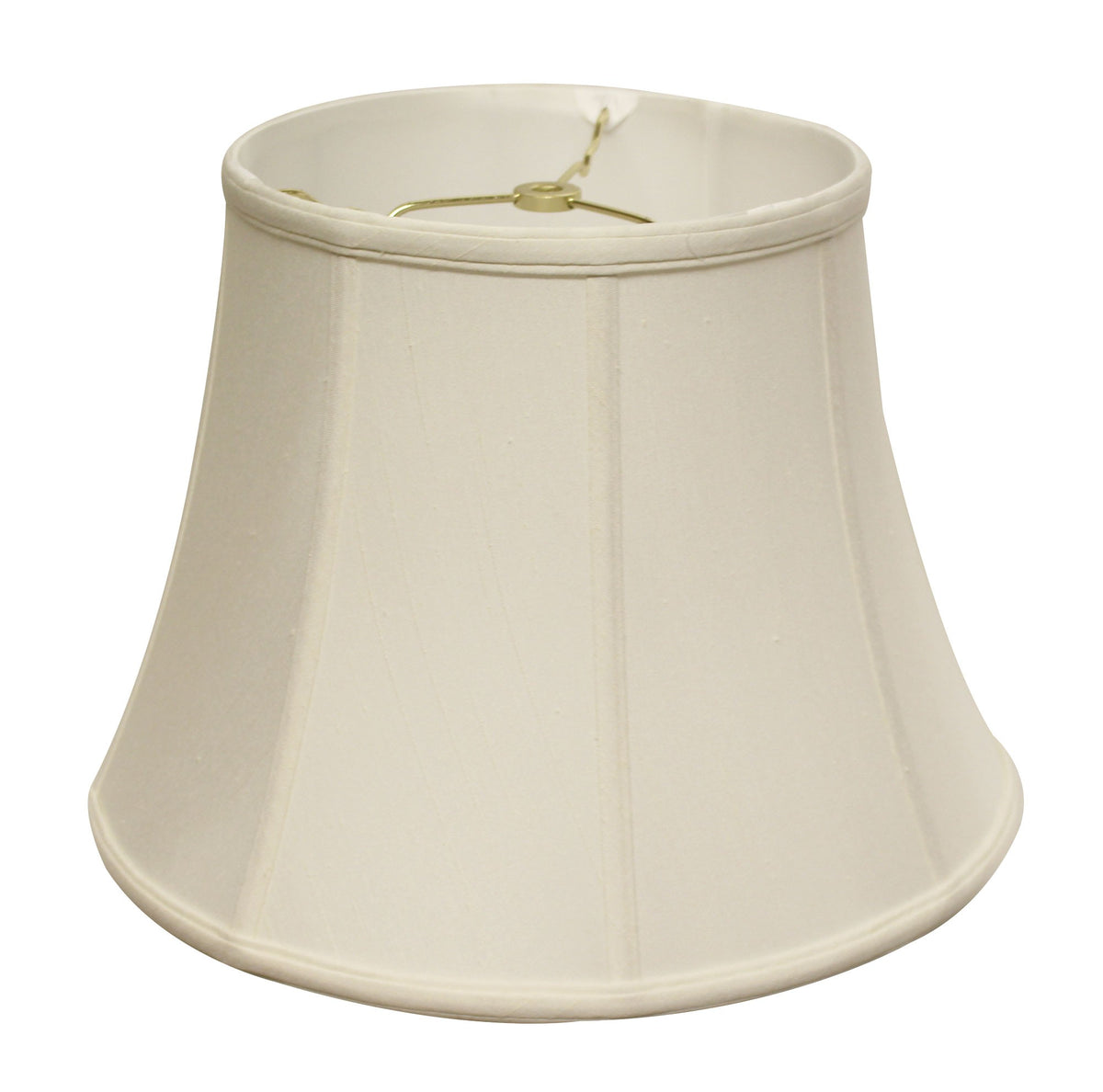 16" White Altered Bell Monay Shantung Lampshade