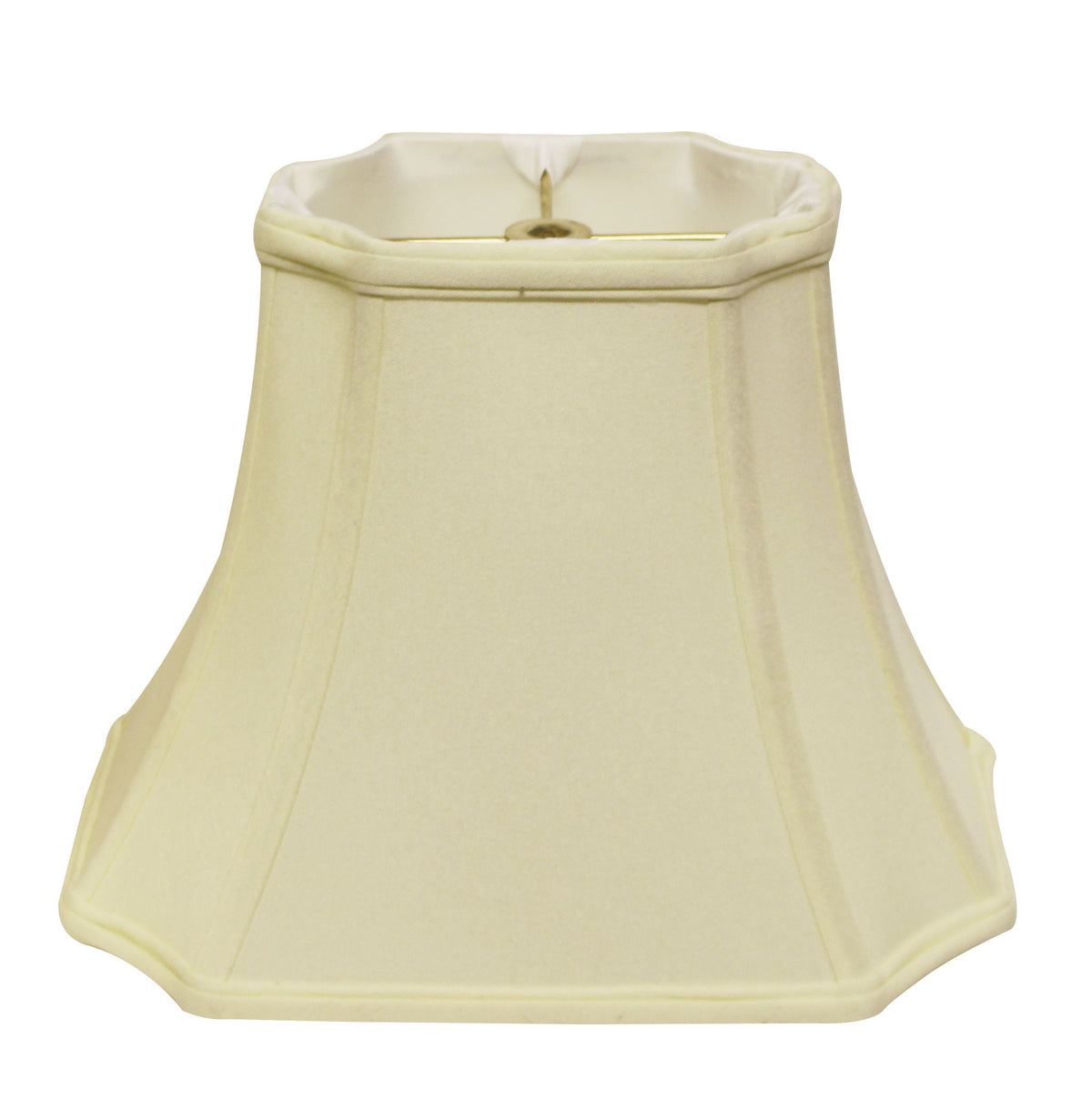 15" Ivory Inverted Rectangle Shantung Lampshade