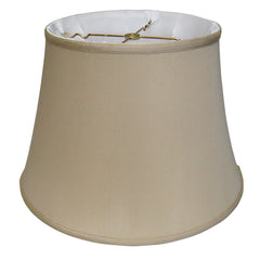 16" Greige Sloped Euro Bell Pongee Shantung Lampshade