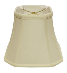 15" Ivory Slanted Square Bell Monay Shantung Lampshade