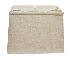 18" Cream Throwback Rectangle Linen Lampshade