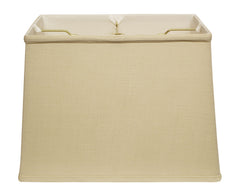 18" Pale Brown Throwback Rectangle Linen Lampshade