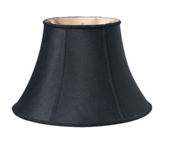 10" Black with Bronze Lining Slanted Oval Paperback Shantung Lampshade