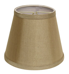 10" Pale Brown Empire Hardback Slanted No Slub Lampshade