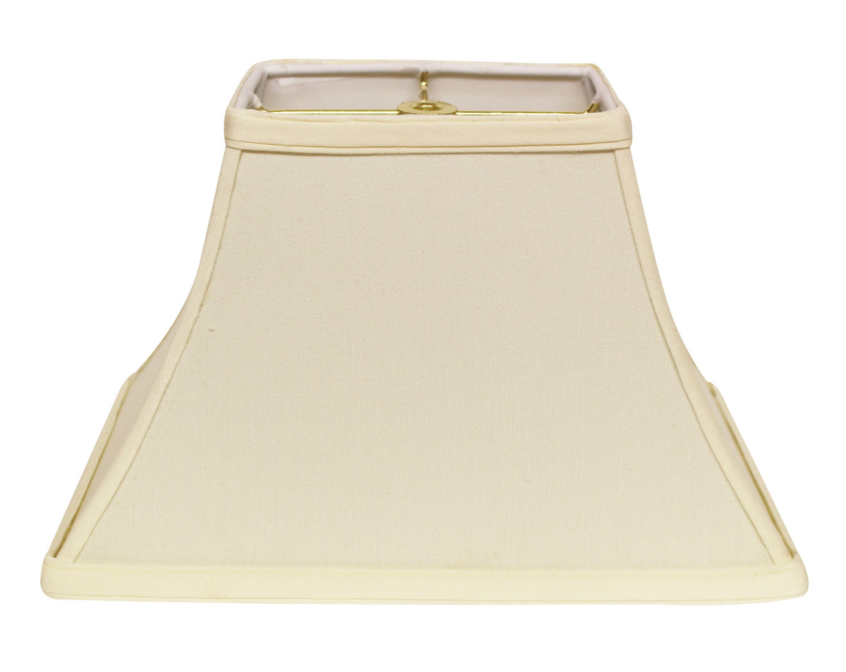 12" Ivory Rectangle Bell No Slub Lampshade