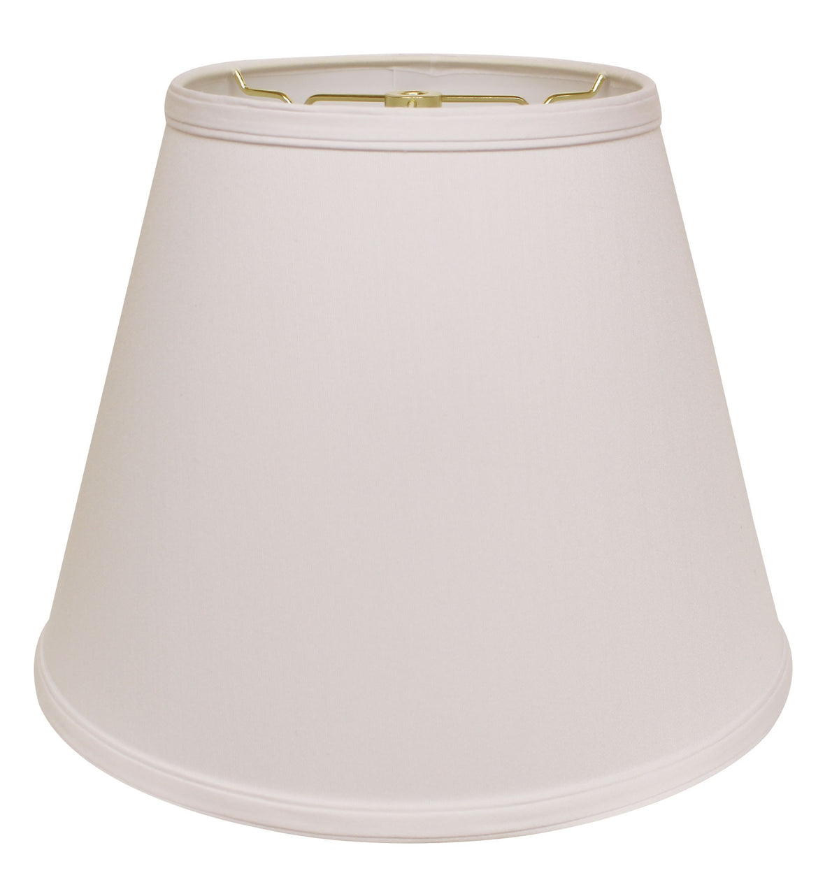 18" White Empire Deep Slanted No Slub Lampshade