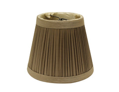 5" Ash Set of 6 Slanted Chandelier Tafetta Lampshades