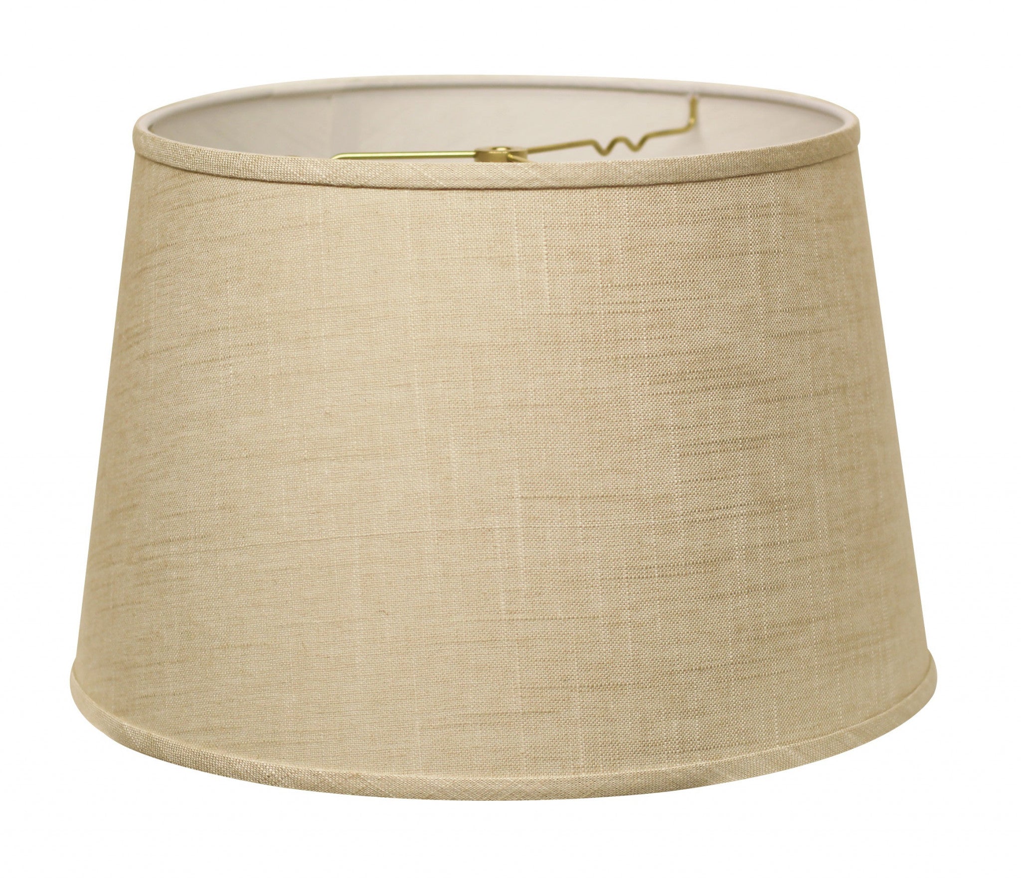 16" Light Wheat Rounded Empire Slanted Linen Lampshade