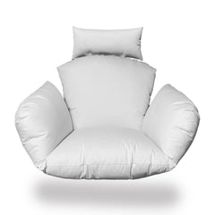 Primo White Indoor Outdoor Replacement Cushion for Egg Chair