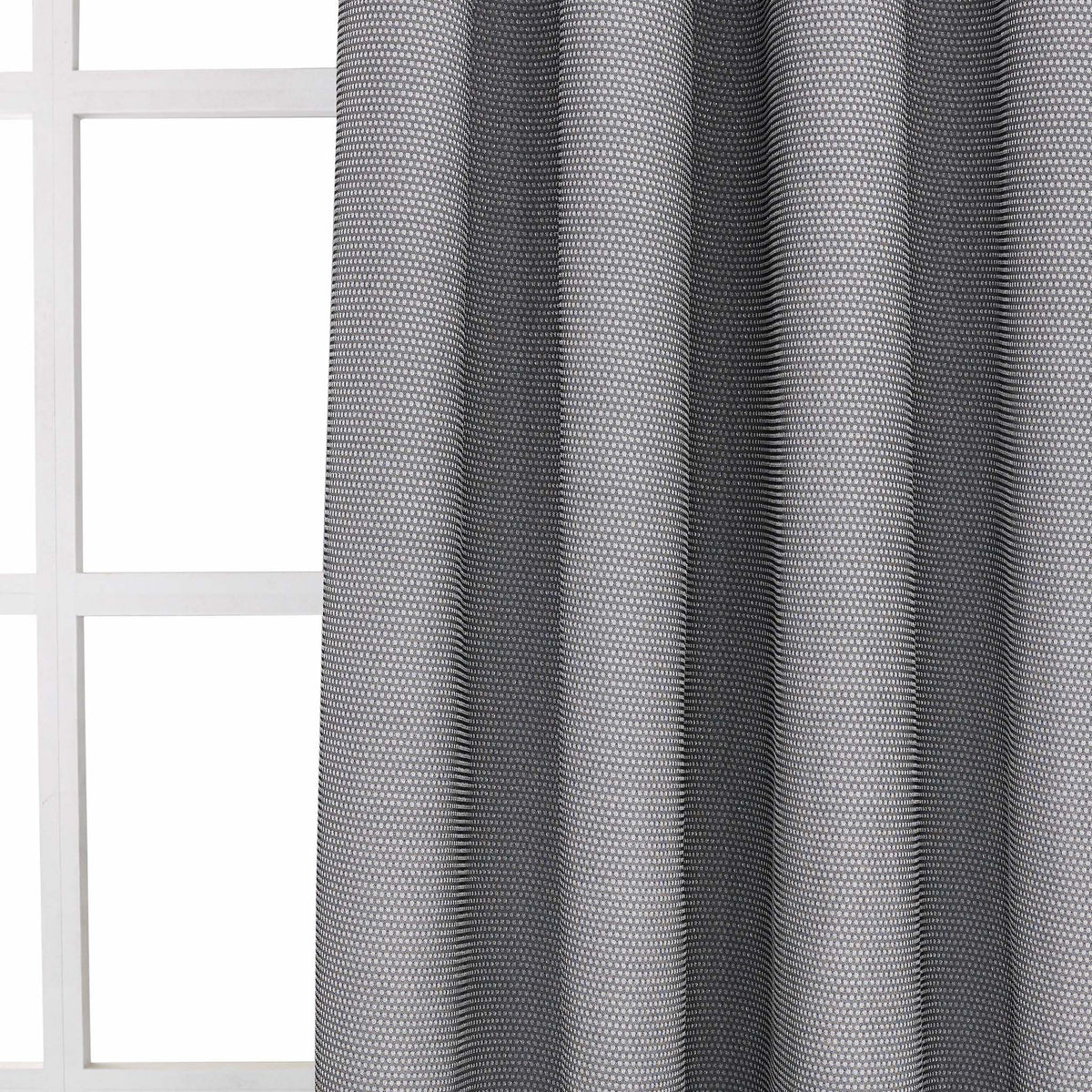Set of Two 96" Silver Metallic Textured Window Panels