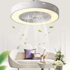 Classy Ceiling Fan And Round LED Lamp