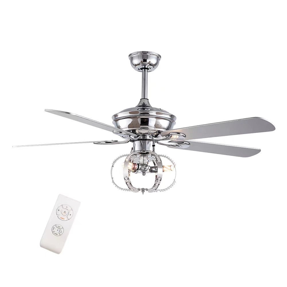 Modern Metal Chandelier Ceiling Fan