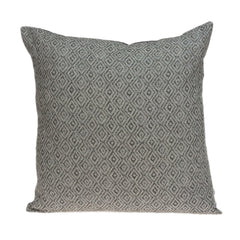 20 X 20 Gray Zippered Cotton Blend Throw Pillow