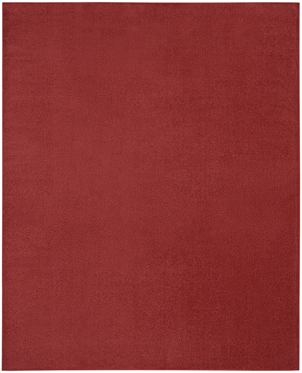 10' X 14' Brick Red Non Skid Indoor Outdoor Area Rug