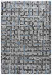 10' X 13' Grey Geometric Area Rug