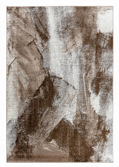 8' X 11' Brown Abstract Area Rug