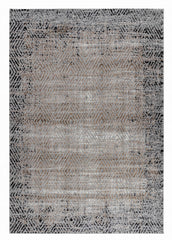 8' X 11' Brown Geometric Area Rug