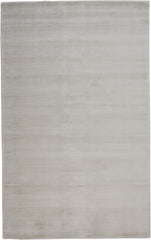 10' X 13' Gray And Silver Hand Woven Area Rug