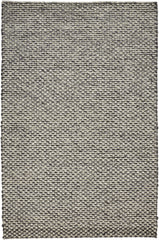 10' X 13' Gray And Ivory Wool Floral Hand Woven Stain Resistant Area Rug