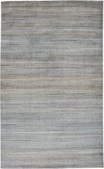 10' X 13' Blue Gray And Purple Ombre Hand Woven Area Rug