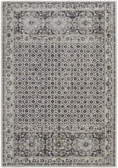10' X 14' Ivory Taupe And Gray Abstract Stain Resistant Area Rug