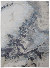 8' X 10' Blue Abstract Area Rug