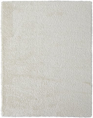 10' X 14' White Shag Power Loom Stain Resistant Area Rug
