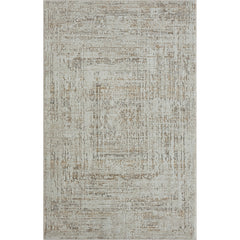 10' X 14' Beige Abstract Distressed Area Rug