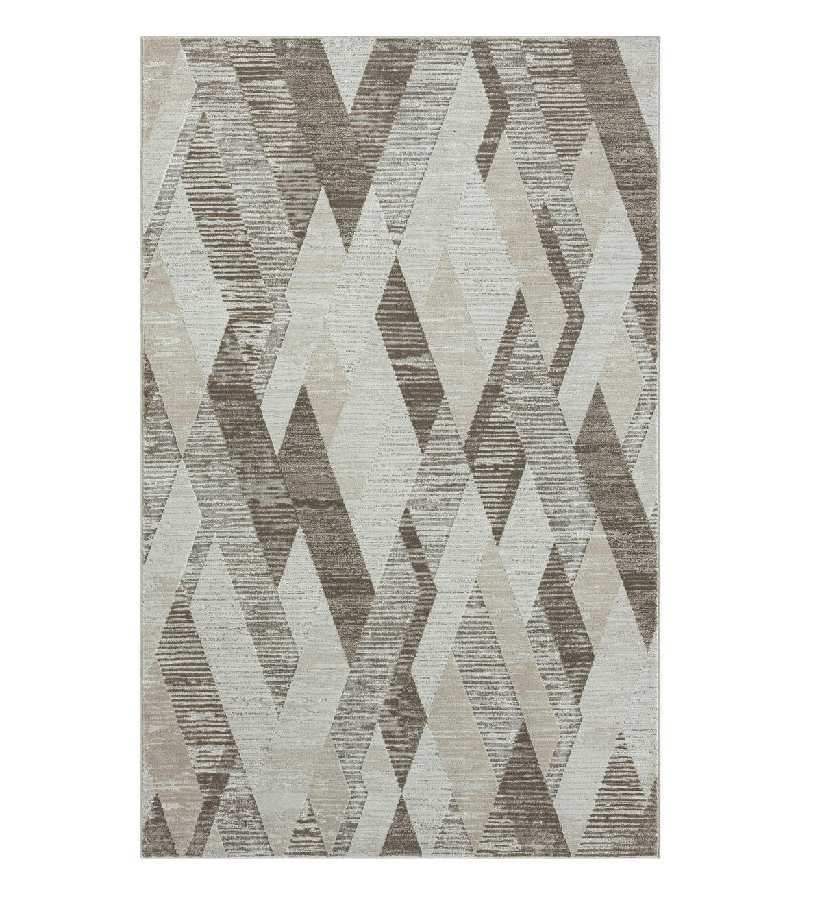 8' X 10' Gray Geometric Area Rug
