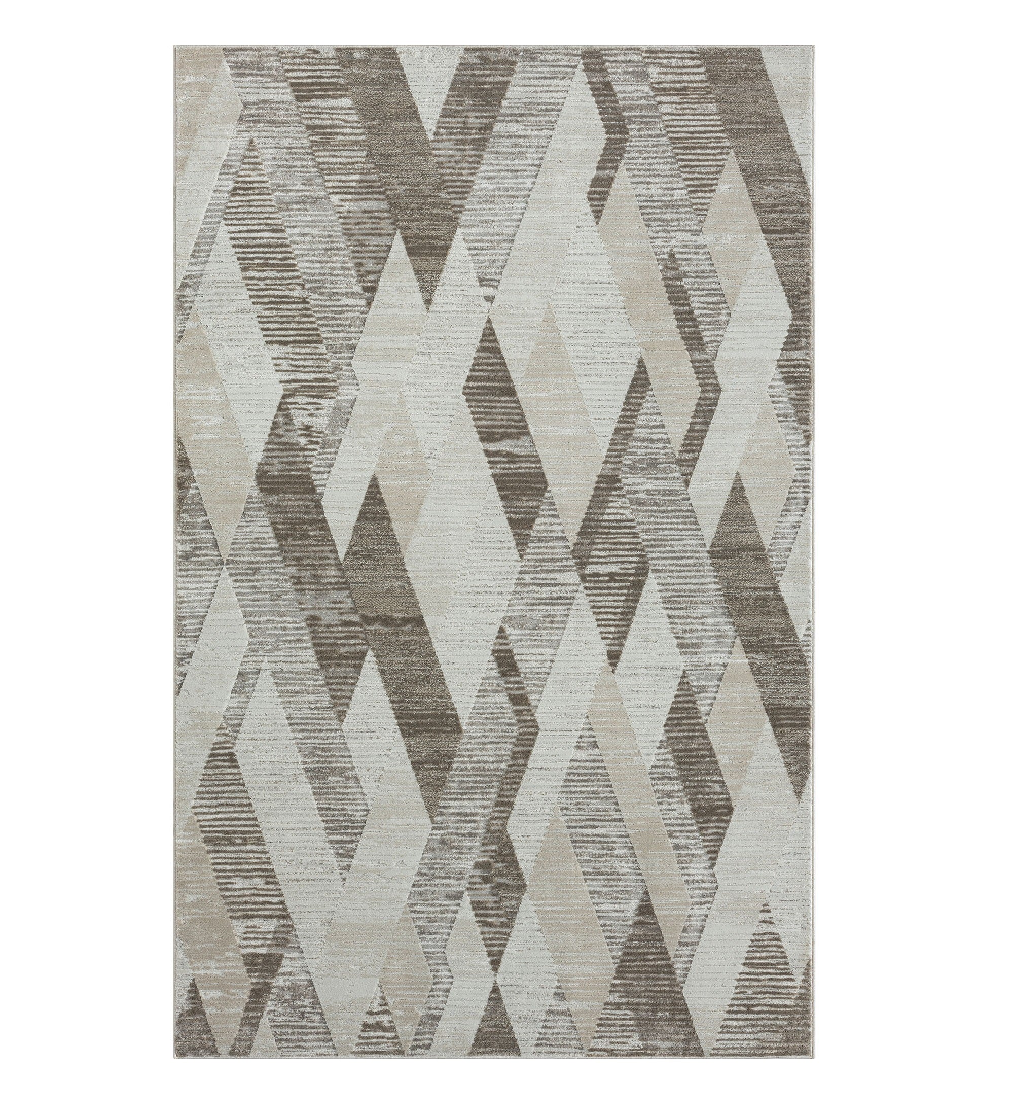 8' X 10' Gray Geometric Area Rug