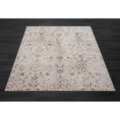 8' X 10' Ivory Floral Area Rug