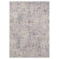 9' X 12' Gray Floral Area Rug