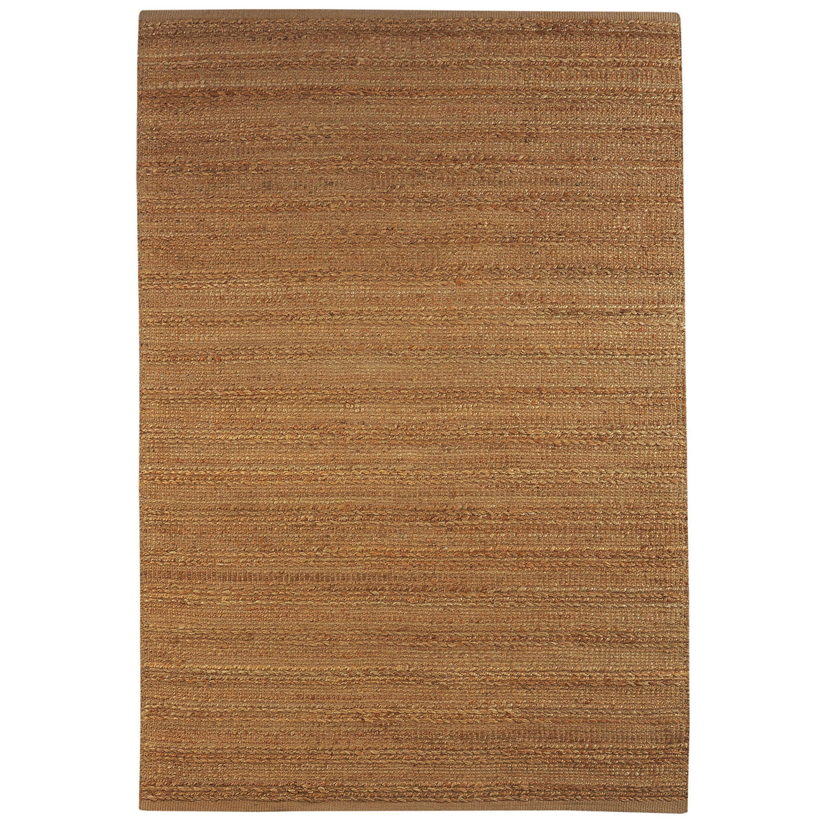 5' X 8' Beige Hand Woven Non Skid Area Rug