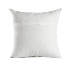 20" X 20" Beige Gray And Off-White 100% Cotton Patchwork Zippered Pillow