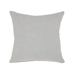 20" X 20" Light Gray And Micro Chip Gray 100% Cotton Zippered Pillow
