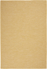 5' X 7' Yellow Power Loom Area Rug