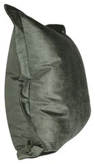 22" X 22" Green Rayon Zippered Pillow