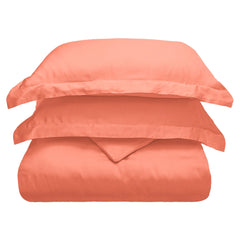 Coral King Cotton Blend 300 Thread Count Washable Duvet Cover Set