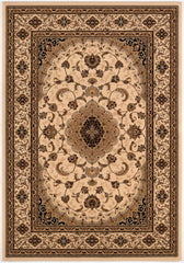 10' X 13' Cream Oriental Washable Non Skid Area Rug
