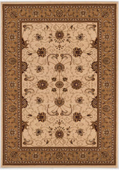 10' X 13' Cream Oriental Washable Non Skid Area Rug