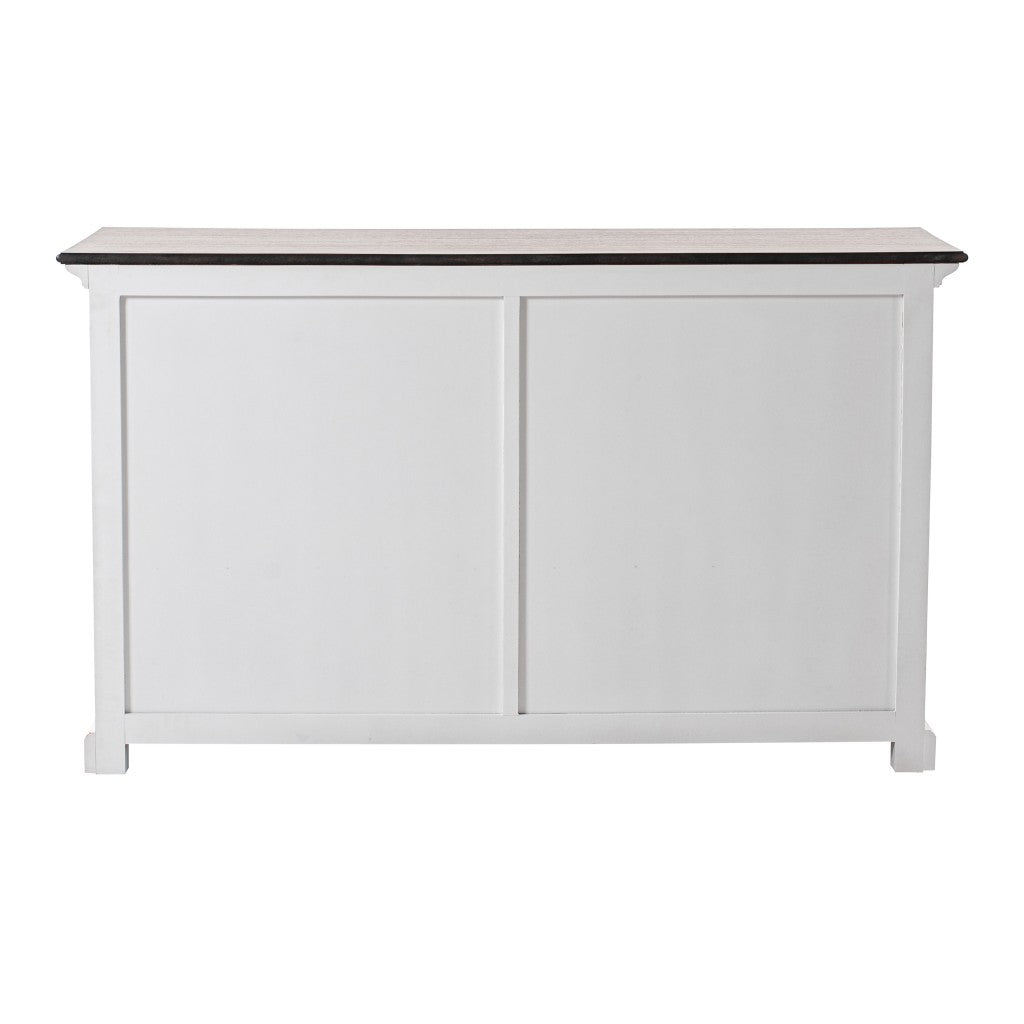 Modern Farmhouse Brown And White Buffet Server