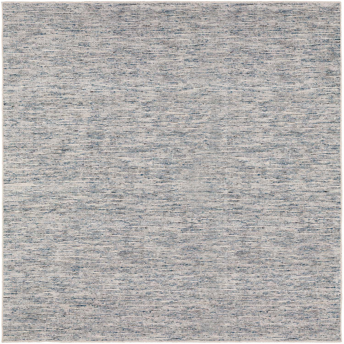 10' Blue Square Wool Hand Loomed Handmade Area Rug