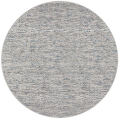 12' Round Blue Round Wool Hand Loomed Handmade Area Rug