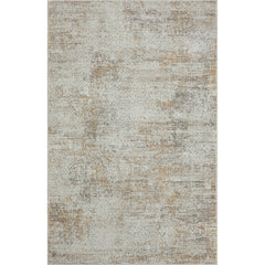 10' X 14' Gray Damask Distressed Area Rug
